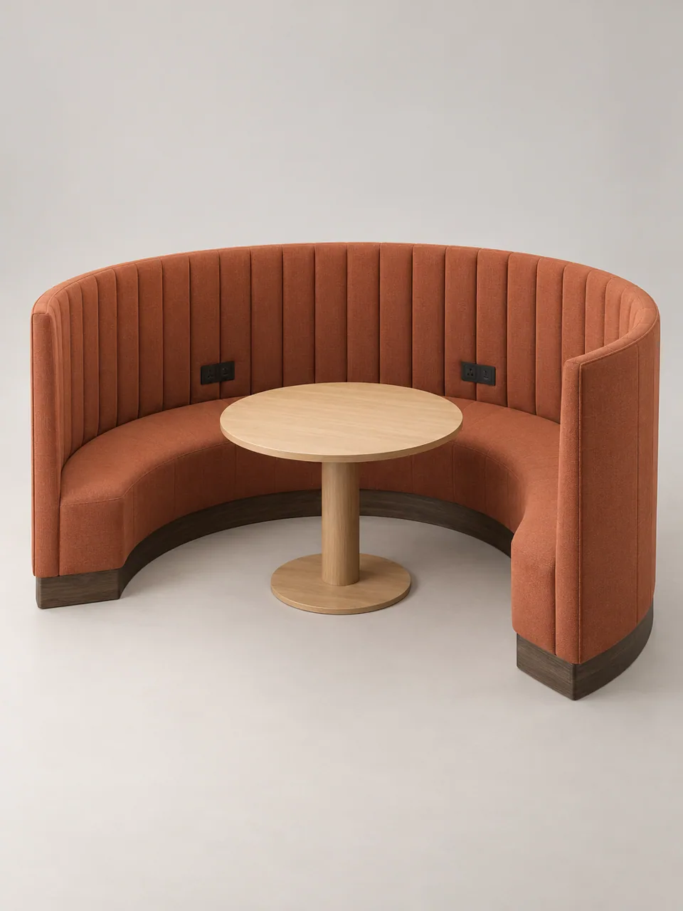 Broome Powered Half-Round Booth