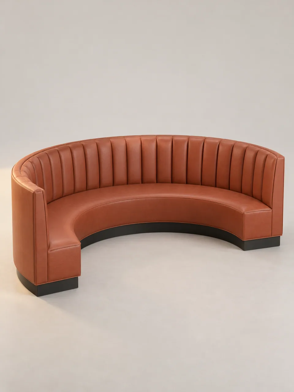 Christopher Cognac Crescent Booth
