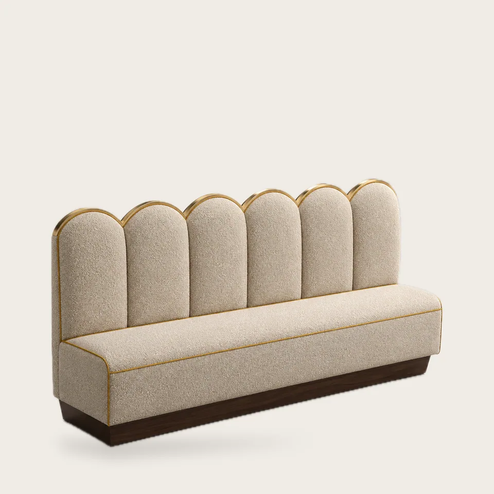 Plaza Scallop-Back Banquette